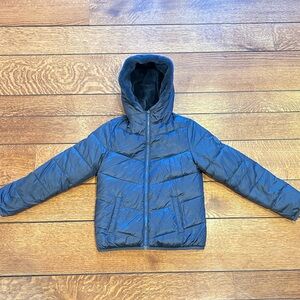 Abercrombie Kids Blue Puffer Jacket with Hood